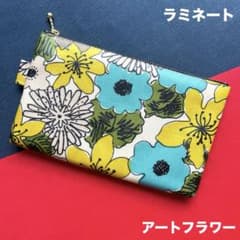 ラミネートポーチ（アートフラワー） ハンドメイド ポーチ 988 - メルカリ