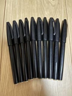 黒の水性ペン　10本セットのサムネイル