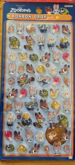 【正規品】ズートピア ボンボンドロップ シール 48枚入りのサムネイル
