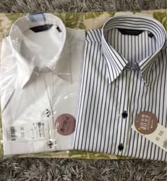 レディース ワイシャツ 七分袖、半袖セット　形状記憶　夏服　ビジネスシャツのサムネイル