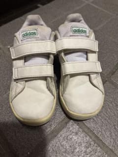 adidas キッズ スニーカー ホワイト グリーン 16cmのサムネイル