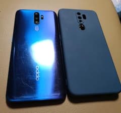 Oppo A5 2020 グラデーションブルー ケース付きのサムネイル
