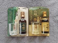 サントリー山崎 10年 12年 ミニボトル　グラス付きセットのサムネイル