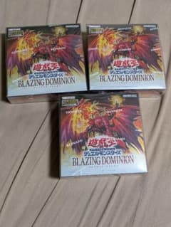 遊戯王OCG ブレイジングドミニオン　新品未開封　3BOX シュリンク付き 遊戯王 ブレイジングドミニオン 3BOXシュリンク付き - メルカリ