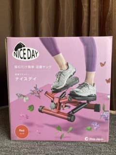 【美品】SHOP JAPAN 健康ステッパー　ナイスディ　レッドのサムネイル