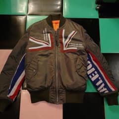 RALEIGH リメイクMA-1 ラリー カーキ トリコロール - メルカリ