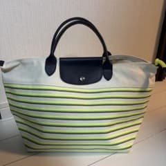 LONGCHAMP トートバッグ ストライプ柄 ネオンカラーのサムネイル