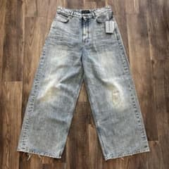 BALENCIAGA バレンシアガ バギーデニムパンツ 809360 TNW65 - メルカリ