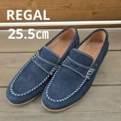 REGAL ローファー ネイビー スエード 25.5㎝ - メルカリ