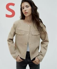 M様専用】ZARA ザラ ソフトショートジャケット ショート ジャケット s