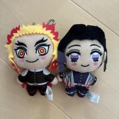 煉獄杏寿郎　胡蝶しのぶ　ミニぬいぐるみキーホルダーセットのサムネイル