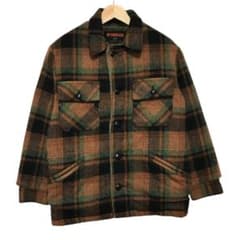 90s McGREGOR マックレガー ウールチェックジャケット くるみボタン 