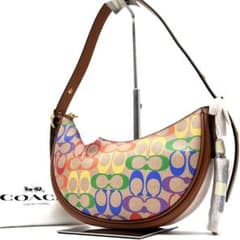 未使用保管品 コーチ ルナ ワンショルダーバッグ シグネチャー 