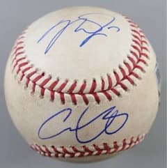 大谷翔平＆マイク・トラウト 2018年実使用 ダブル直筆サインボール 大谷翔平＆マイク・トラウト 2018年実使用 ダブル直筆サインボール