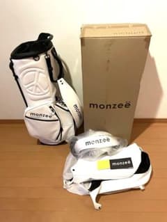 monzee モンジーキャディバッグ中古品　白 monzee モンジーキャディバッグ中古品 白 - メルカリ