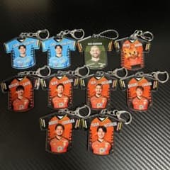 レノファ山口FC ユニフォーム型アクリルキーホルダー 10点セットのサムネイル