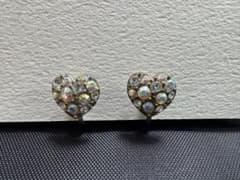 ANNA SUIハート型クリスタルイヤリング