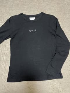 アニエスベー　黒長袖Tシャツのサムネイル