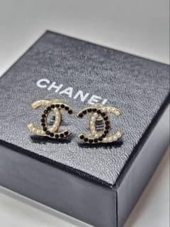 CHANEL シャネル 03C ココマークパールラインストーンピアス両耳 