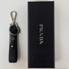 PRADA プラダ サフィアーノ レザー キーリング ブラック | Mercari