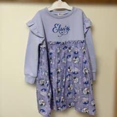新品 未使用 アナと雪の女王 エルサ 長袖 ワンピース 女の子 110のサムネイル