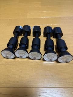 【中古美品】5個セット　ダクトレールスポットライトLED電球付き 50W 黒のサムネイル