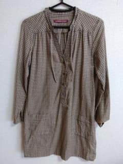 COMPTOIR DES COTONNIERS チェック ロングシャツワンピースのサムネイル