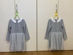 2枚組　maarook セレモニーワンピース　120cm 双子向けのサムネイル