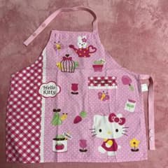 ハローキティ　エプロン ピンク 子供　キティちゃん　サンリオのサムネイル