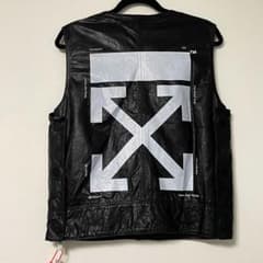 off-white レザーベスト オフホワイト ジャケットのサムネイル