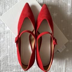 Maison Margiela スエード パンプス レッド 38のサムネイル