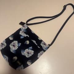 新品 未使用 FEILER 花柄ショルダーバッグ ローランサン ネイビー