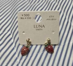 【販売今月末まで】LUNA EARTH いちごモチーフ ピアス