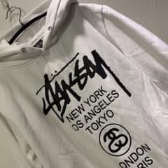 ◆STUSSY パーカー　L ホワイト◆ステューシーのサムネイル
