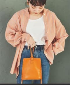 【美品】coen コットンブレンドバンドカラーシャツのサムネイル