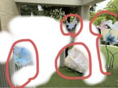 ウェディング装飾用 大型造花 スタンド花 セットのサムネイル