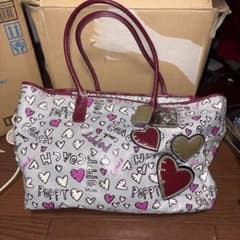 GYP0719 COACH（コーチ）ポピー・グラフィティ・ハート・トートバッグ