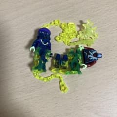 LEGOミニフィギュア 透明な緑と紫のサムネイル