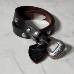 【美品】HTC　ウエスタンベルト　初期モデル　茶芯　ジップスティーブンソン　本革