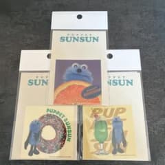 PUPPET SUNSUN 클리어 스티커 3장 세트