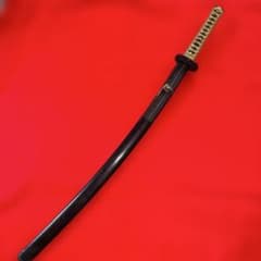 脇差拵え付き 紺色柄 鮫皮 鍔付き　　36 脇差拵え 鮫皮柄巻 時代物 108 - メルカリ