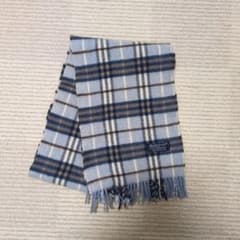 Burberrys マフラー ライトブルー チェック - メルカリ