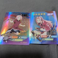 【海外版】NARUTO 春野サクラ トレーディングカード 2枚セット MR＆SRのサムネイル