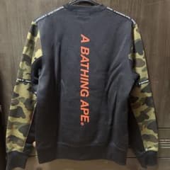 A BATHING APE カモ柄切替 クルーネック スウェットのサムネイル