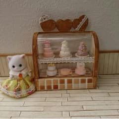 即購入OK ミニチュアショーケース茶色 ラストですのサムネイル