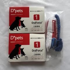 D+pets OralForce+ 4つセット D+pets OralForce+ 犬用口腔ケアサプリメント 2箱セット - メルカリ