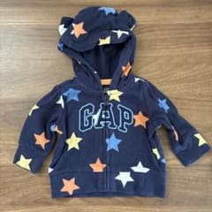 baby GAP ベビーパーカー 星柄 くま耳 ネイビーのサムネイル