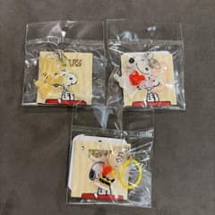 スヌーピー ミニチャーム めじるし 3点セット 新品未開封のサムネイル