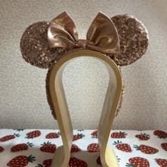 ディズニー カチューシャ ローズゴールド スパンコールのサムネイル