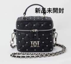 Darich キルティングビジュースクエアミニバッグ ダーリッチ BLK